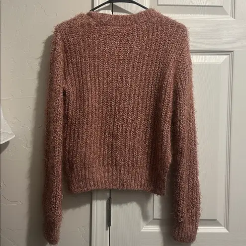 Candie's  Soft Mauve Crew Neck Sweater