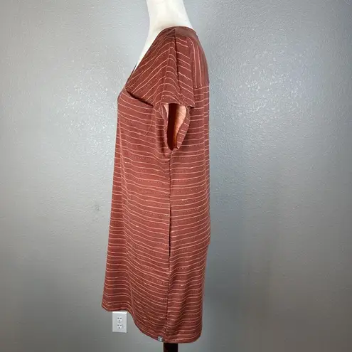 Title Nine Hiolani T-Shirt Dress Size Small Mizikuru Print Short Sleeve Pockets