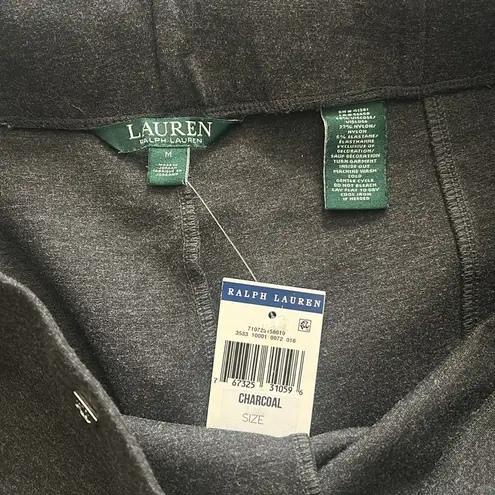 Polo Lauren Ralph Lauren charcoal Gray Pull On Skinny Super Stretch Ankle Pants NWT