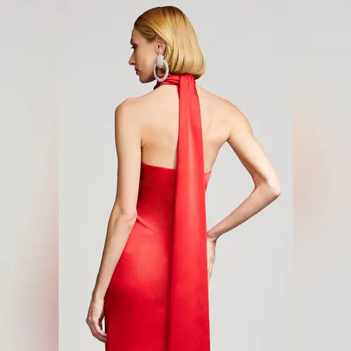 Halston Heritage HALSTON YULIA GOWN IN CRUSHED SATIN, Size 6, $845