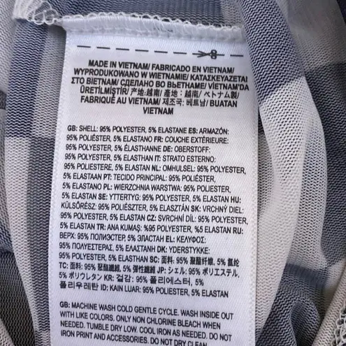 Vans  Position Checker Women's Black White Checkered Mock Neck Mesh Top Size XS - Image 4