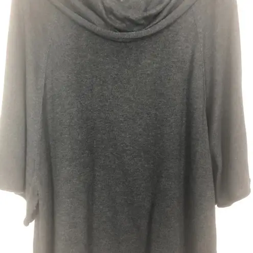 Style & Co . Cowl Neck Tunic Sweater Size M Charcoal Oversized - Image 4