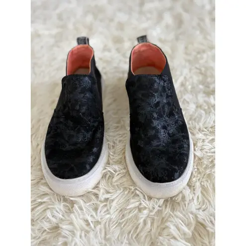 Hey Dude Women's Peyton Croco Black Slip On Comfort Casual Shoes Size 6