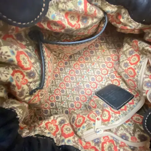 Fossil Vintage Y2K  Black Leather Satchel Grunge Steampunk Whimsigoth