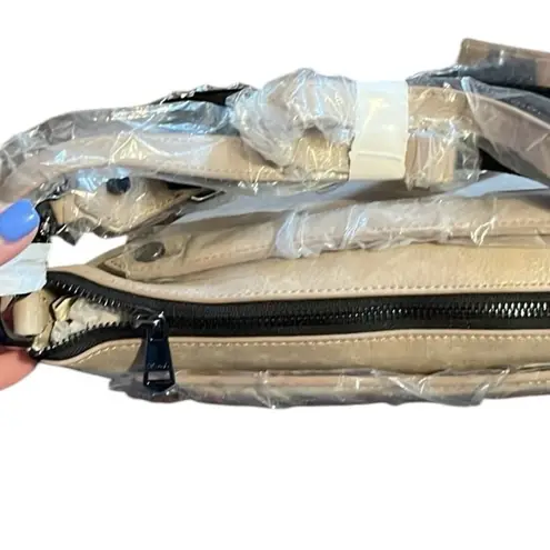 Botkier Warren Convertible Hobo Bag with Front Pocket & gunmetal hardware studs