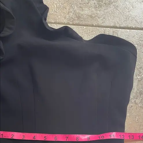 Black Halo Pravella Ruffled One-Shoulder Sheath Dress