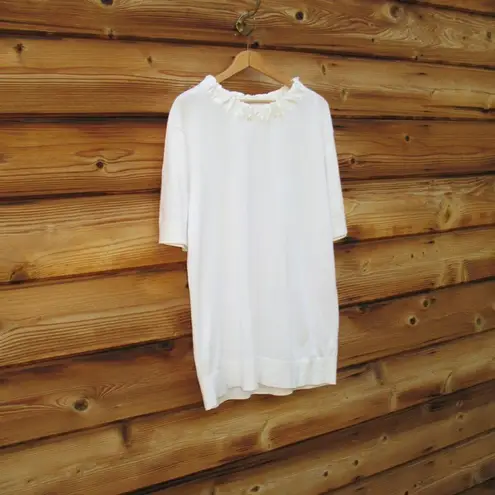 COS White Oversize Knit Top