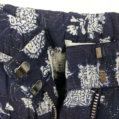 ALC Frank A.L.C Hamill Floral Print Storm Blue Shorts