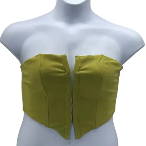 Bershka Corset Top Medium Charteuse