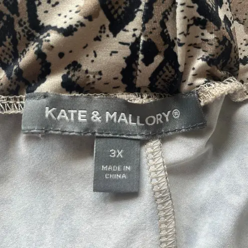 Kate & Mallory Brown / Black Patterned Pants Size 3X