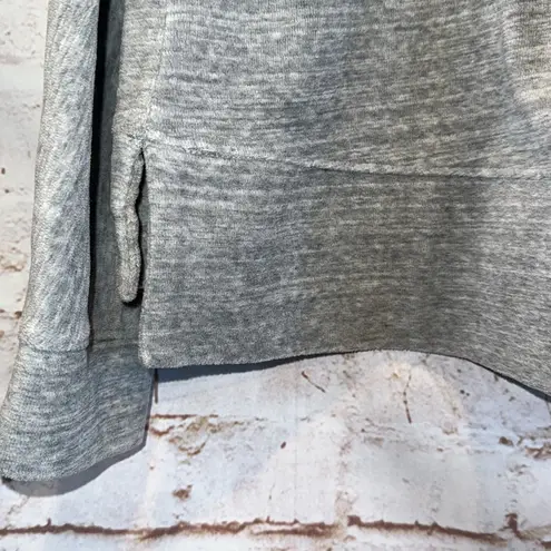 Lou & grey  Sweater Womens Small Gray Heathered Side Split Hem Pullover Velour - Image 5