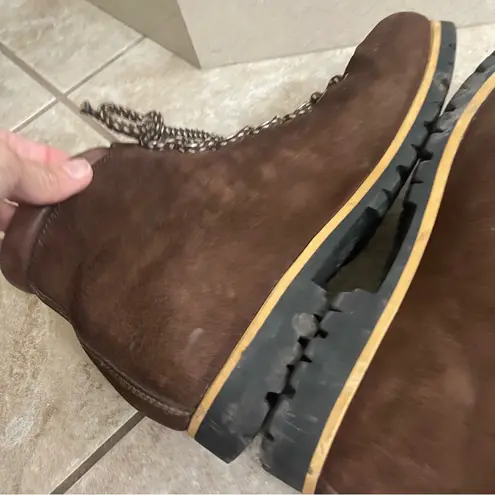 Calzaturificio The Alps By Fabiano Suede Mountaineering Hiking Boots Italy 7.5