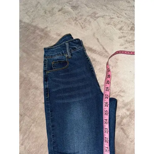 Tahari Women's Chloe Fit Solution Skinny Jeans Mid Rise Blue Denim Size 6