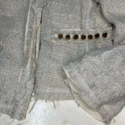 Lovers + Friends  x Because I’m Addicted Crop Jacket Open Front Studs Size Small