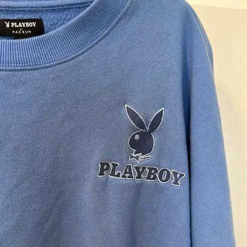 Playboy  by Pacsun Blue Crewneck Sweatshirt