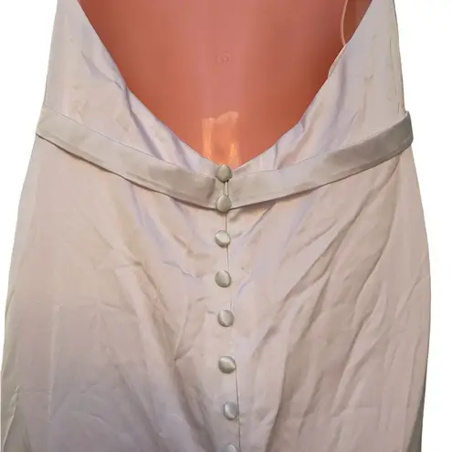 New women’s silky white wedding gown or evening gown size Size 10