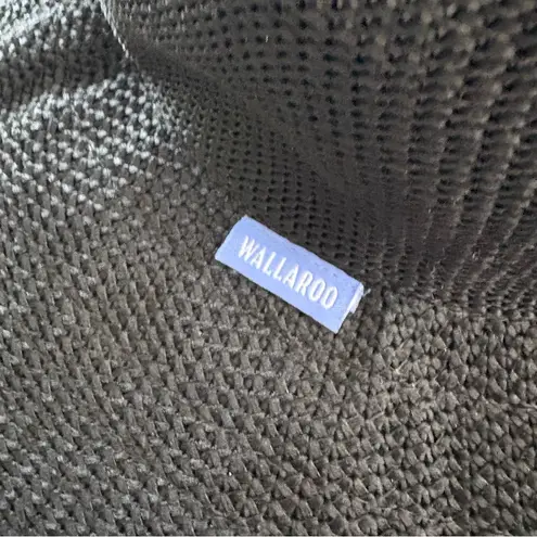 Wallaroo Victoria Diva Black Poly Straw Hat. Size Medium.