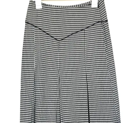 Houndstooth Kayra Womens Skirt Sz 38 EU Sz 10 US Maxi Pleated Yoke Equestrian