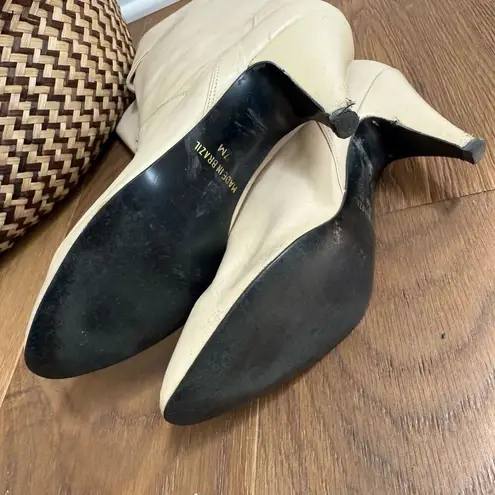 Vintage 80s Capezio Cream Bone Slouch Boot 7