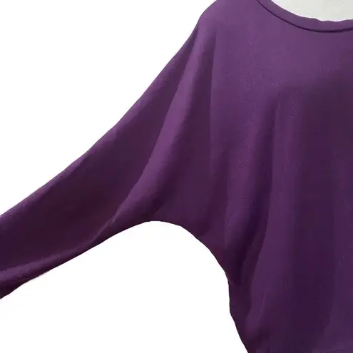 Zanzea Oversized Batwing Lightweight Pullover Sweater Size Large Purple