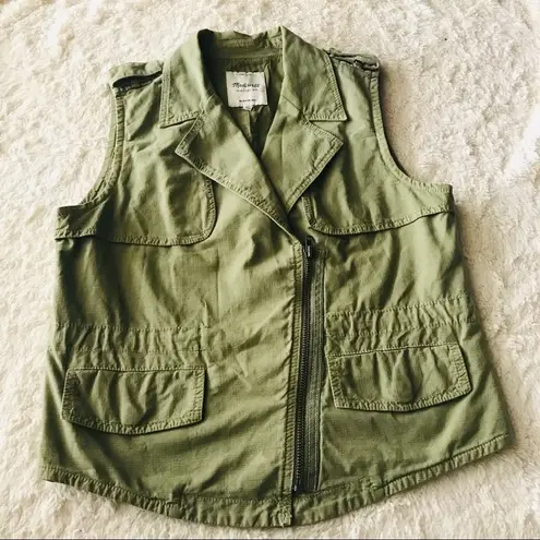 Madewell  Modern Safari Utility Vest in Green Small