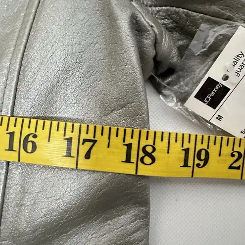 Worthington Blazer Leather Sage Pearl Casual Y2K Career Office M Green Size M