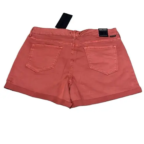 Dear John  Womens Size 31 Shorts Chalk Pink Cuffed Hem Pockets Stretch NWT