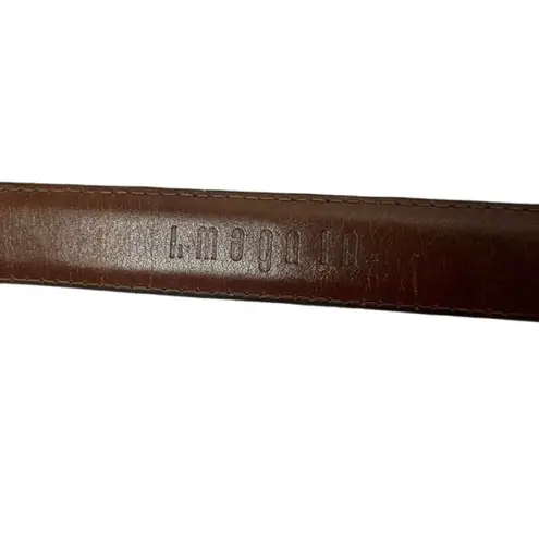 I. Magnin Vintage Genuine Alligator  Brown Leather Men's Belt Size 36