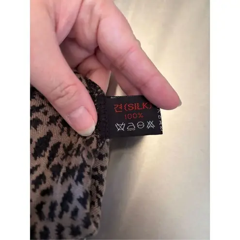 Paco Rabanne Vintage Woman’s Silk Cape Wrap With Faux Fur Trim Collar One Size Black Size undefined