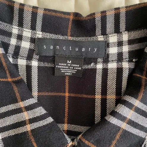 Sanctuary Boyfriend For Life Plaid Shirt