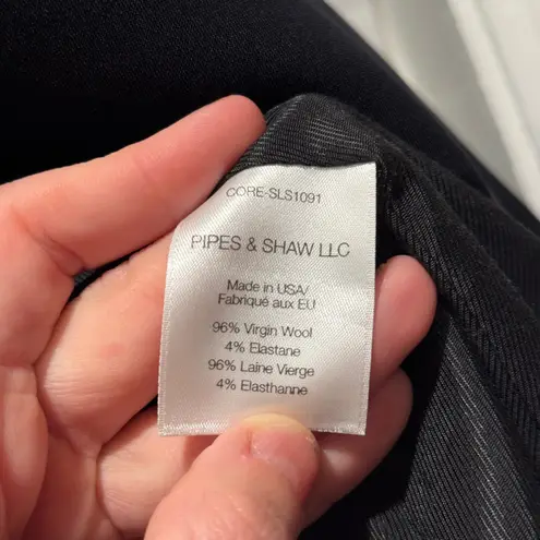 Veronica Beard Classic Navy Wool Blend 1 Button Tailored Blazer Sz 0 Made in USA