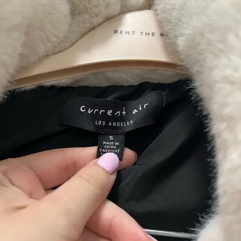 Current Air Black Fur Trim Puffer Coat Size Small $195