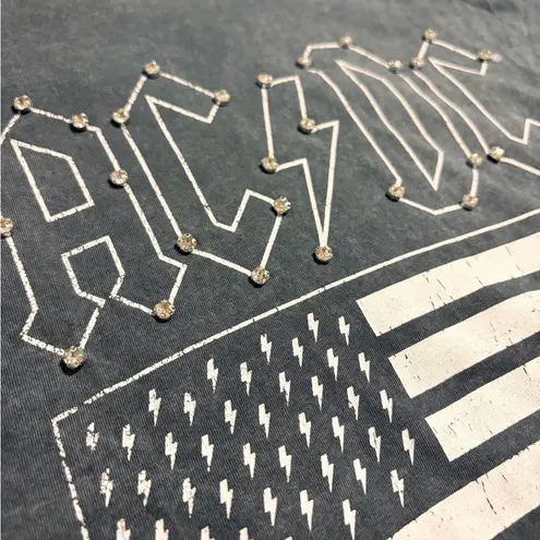 Stradivarius Gray AC/DC Graphic Tee