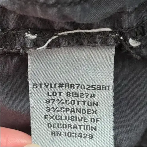 Marrakech Dark Grey Flat Front Cargo Capri Pants Size 29 Medium(10)