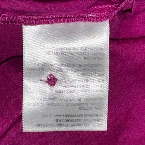 Farm Rio x Anthropologie Women’s Size XS Magenta Purple Cotton Kelsie Shirt Top