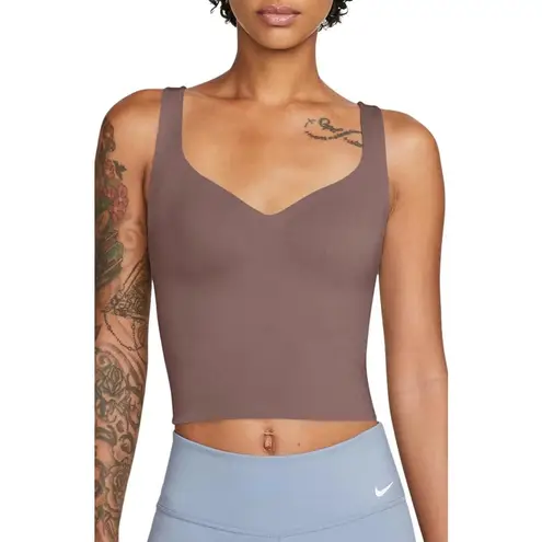 Nike  Alate Training Tank Seamless Padded Sports Bra Smokey Mauve/White NWT XS
