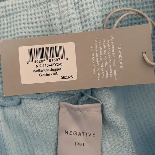 Negative Underwear Waffle Knit Jogger in Glacier, Size X