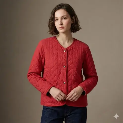 RRL Double RL Ralph Lauren Quilted Liner Jacket Red Workwear Americana Sz 2 NWT