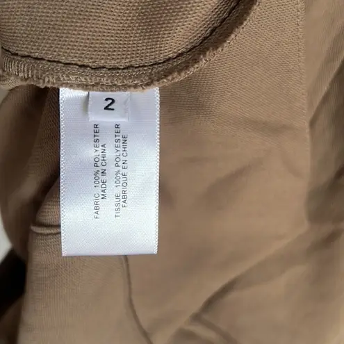 Proenza Schouler White Label Plunge Rumpled Pique Top In Khaki