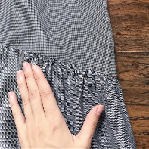 Steven Alan • Elizabeth dress black white mini houndstooth cotton shift a-line