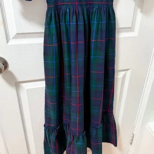 Hill House Louisa nap dress midnight tartan navy green smocked holiday Christmas