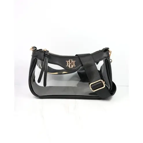 Caroline Hill Cassidy Clear Crossbody Bag Black | Stadium Approved | NWT