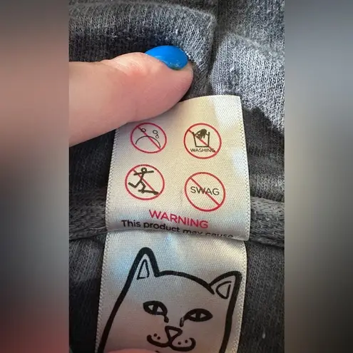 Ripndip women’s kill all rats black gray tie dye hoodie size medium