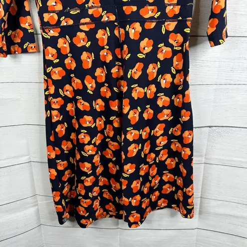 Title Nine Womens size Small Dream Retro 50s Floral 3/4 Sleeve Athleisure Dress