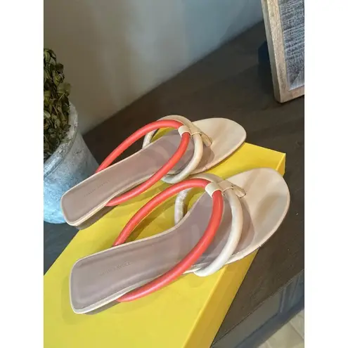 Mansur Gavriel Filo Flip Flops Sandals Sand/Papaya Womens Size 36 Orange