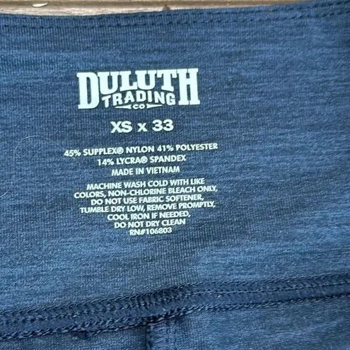 Duluth NoGA Classic Relaxed Leg Pants Heather Blue Size XS