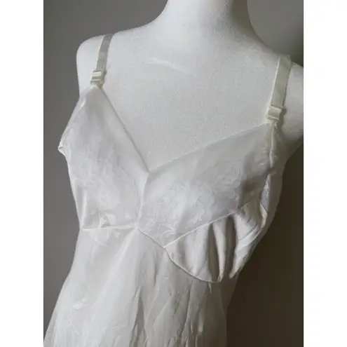 Vintage Y2k Movie Star Babydoll Slip Dress Sz 38 White Lace Cottagecore Romantic Size M