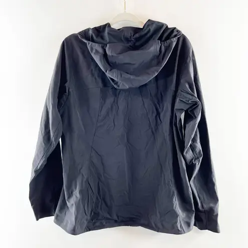 Arc'teryx Trino SL Long Sleeve 1/2 Zip Hooded Anorak Jacket Black Large