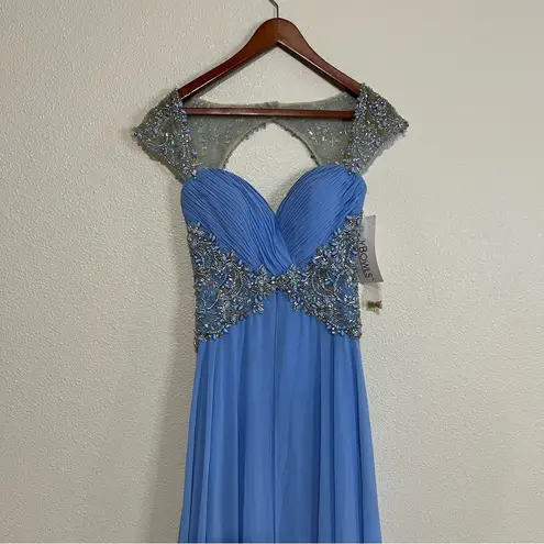 Tony Bowls  TB117318 periwinkle blue beaded princess dress NEW 2