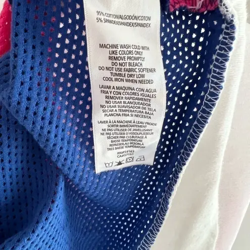 Tommy Hilfiger  sport colourblocked‎ cropped mesh sweater